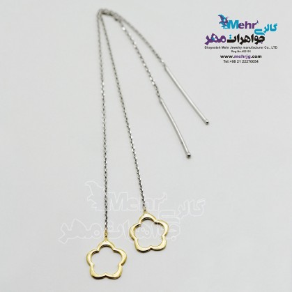 Gold Earring - Flower Design-SE0163